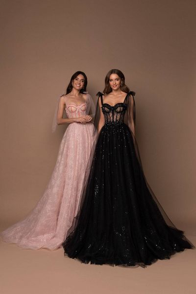 party dresses a line fashion tulle evening with cups black pink red see through sequined prom strappy shoulder formal 230211, White;black
party dresses a line fashion tulle evening with cups black pink red see through sequined prom strappy shoulder formal 230211, White;black