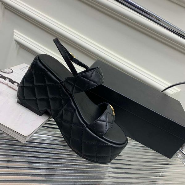 thick bottom water platform sandals style of counter women's leather goodquality, Black
thick bottom water platform sandals style of counter women's leather goodquality, Black