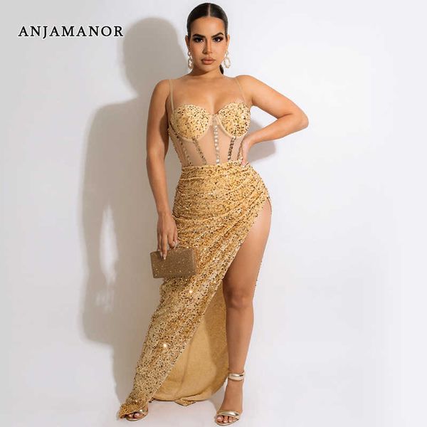 casual dresses anjamanor glitter sequin evening dresses for women party gown irregular high split mesh corset maxi dress d42-ef38 t230210, Black;gray
casual dresses anjamanor glitter sequin evening dresses for women party gown irregular high split mesh corset maxi dress d42-ef38 t230210, Black;gray