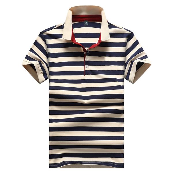 men's polo shirt with lapel stripe youth slim fitting short sleeve t-shirt casual fashion men's top, White;black
men's polo shirt with lapel stripe youth slim fitting short sleeve t-shirt casual fashion men's top, White;black