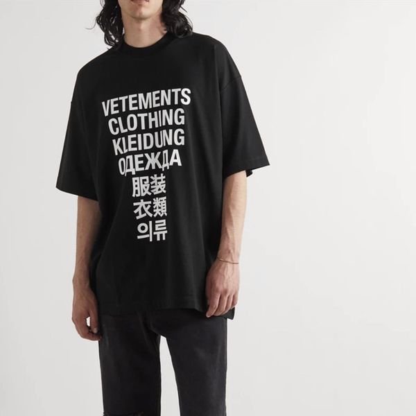 men's polos good quality vetements fashion shirts men 1 1 seven languages vintage women t shirt oversized tee mens clothing 230210, White;black
men's polos good quality vetements fashion shirts men 1 1 seven languages vintage women t shirt oversized tee mens clothing 230210, White;black