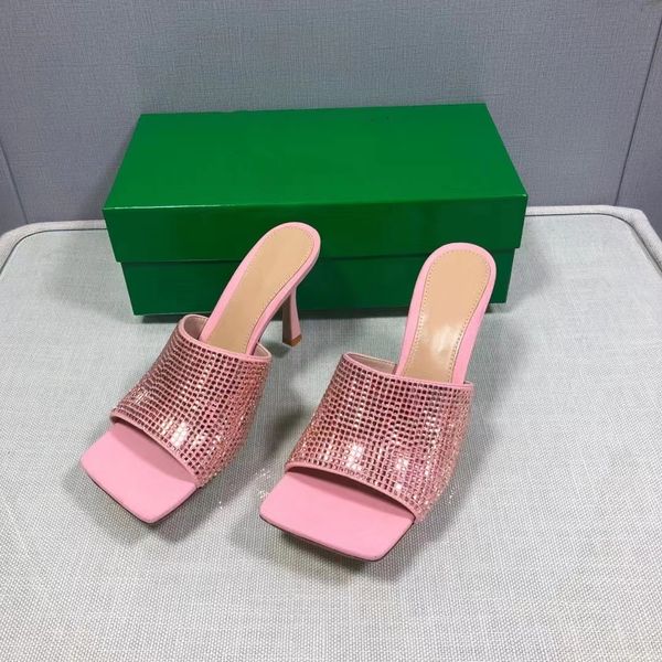 slippers real leather shoes 8.5cm high heel rhinestone casual shoe open toe thin heels designer factory womens summer classic sandals our si, Black
slippers real leather shoes 8.5cm high heel rhinestone casual shoe open toe thin heels designer factory womens summer classic sandals our si, Black