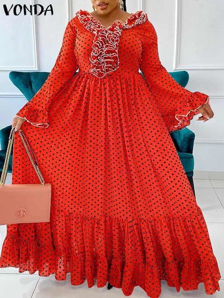 party dresses vonda women long sleeve bohemian dress polka dot printed maxi summer evening pleated casual loose robe femme 230211, White;black
party dresses vonda women long sleeve bohemian dress polka dot printed maxi summer evening pleated casual loose robe femme 230211, White;black