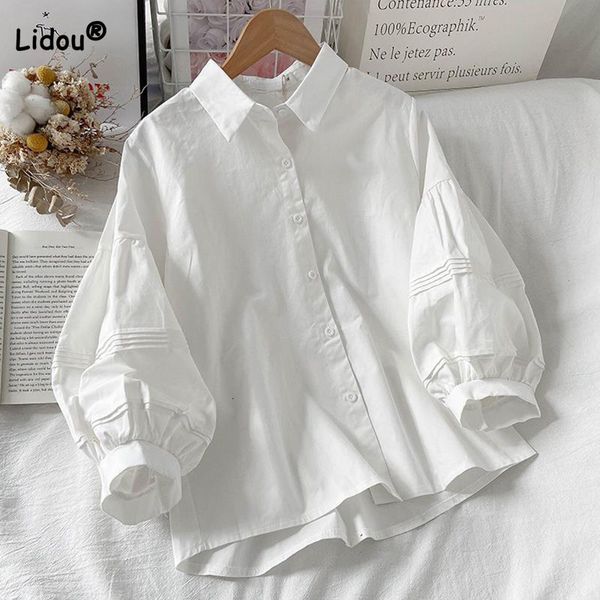 women's blouses shirts women's clothing spring office lady polo-neck button patchwork long sleeve fashion puff sleeve all-match lo, White
women's blouses shirts women's clothing spring office lady polo-neck button patchwork long sleeve fashion puff sleeve all-match lo, White
