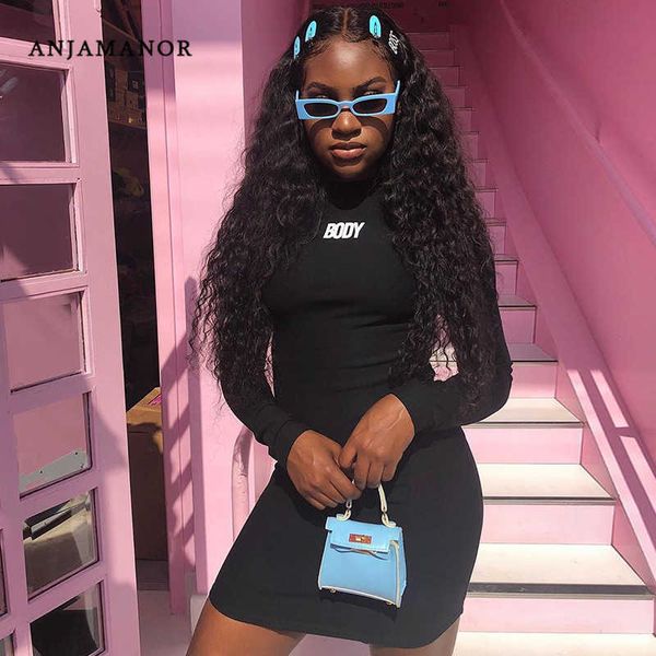 casual dresses anjamanor fashion letters print long sleeve bodycon dress for women fall clothes tight mini dresses vestidos d85-bz18 t230210, Black;gray
casual dresses anjamanor fashion letters print long sleeve bodycon dress for women fall clothes tight mini dresses vestidos d85-bz18 t230210, Black;gray