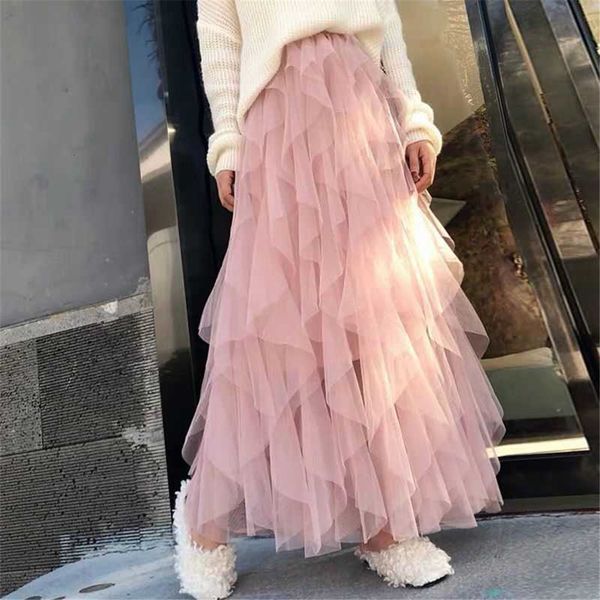 skirts spring autumn summer women party long midi skirt korean fashion female elastic high waist tulle mesh irregular tutu skirt 230211, Black
skirts spring autumn summer women party long midi skirt korean fashion female elastic high waist tulle mesh irregular tutu skirt 230211, Black