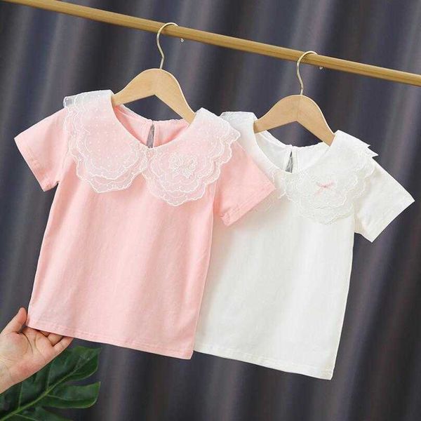 t-shirts 3-12 years summer 2021 children t-shirt school girls white blouse short sleeve cotton tee girl lace shirt kids t shirt t230209, Blue
t-shirts 3-12 years summer 2021 children t-shirt school girls white blouse short sleeve cotton tee girl lace shirt kids t shirt t230209, Blue