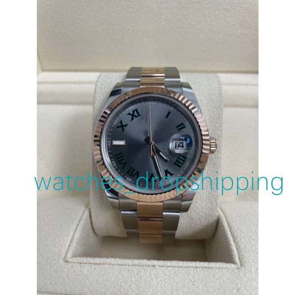 new 41mm mens watch fluted bezel automatic movement mechanical stainless steel two tone datejust men fashion wristwatches, Slivery;brown
new 41mm mens watch fluted bezel automatic movement mechanical stainless steel two tone datejust men fashion wristwatches, Slivery;brown