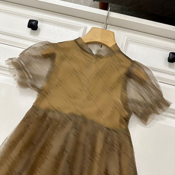 newly mesh dresses brown deisgner girls long dresses 23ss summer puff sleeves skirts high end pricesses dress size 90-150cm, Red;yellow
newly mesh dresses brown deisgner girls long dresses 23ss summer puff sleeves skirts high end pricesses dress size 90-150cm, Red;yellow