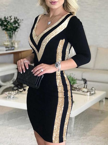 party dresses contrast color striped tape bodycon dress women v neck long sleeve party dress t230210, White;black
party dresses contrast color striped tape bodycon dress women v neck long sleeve party dress t230210, White;black
