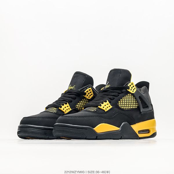 original quality jumpman 4 thunder basketball shoes mens womens 4s iv black tour yellow designer sports sneakers size us5.5-12
original quality jumpman 4 thunder basketball shoes mens womens 4s iv black tour yellow designer sports sneakers size us5.5-12
