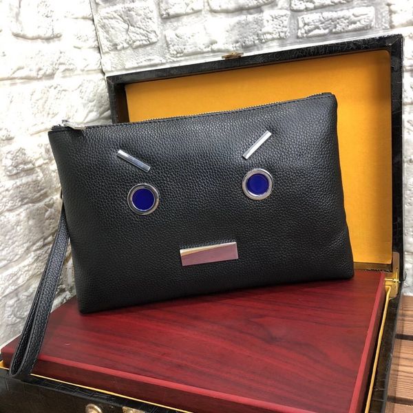 cowhide leather men's bag hold bag men's men's bag clutch handbag size:28*19*3