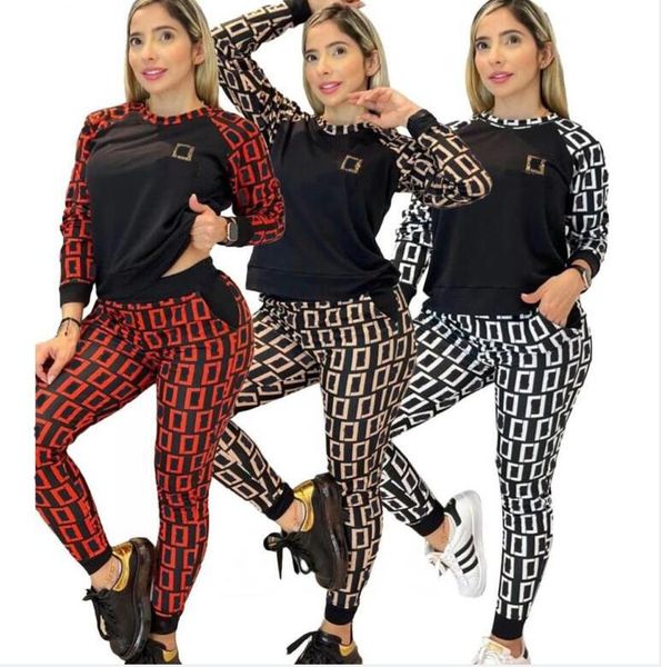 women tracksuits two piece set designer 2023 spring all-body letters printed splicing long sleeve round neck coat casual suit 3 colours, Gray
women tracksuits two piece set designer 2023 spring all-body letters printed splicing long sleeve round neck coat casual suit 3 colours, Gray