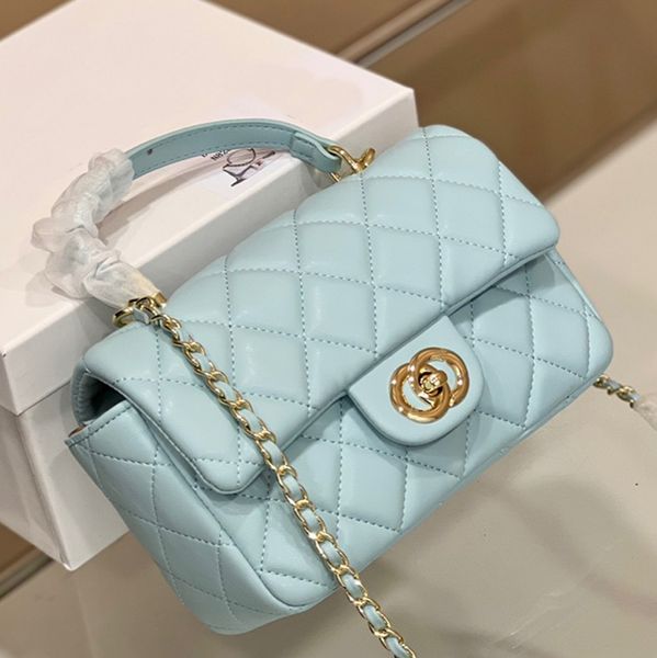 fashion designer bags cc handle mini classic flap bag crossbody bag luxury women leather handbag wallet diamond lattice 20cm handle package
fashion designer bags cc handle mini classic flap bag crossbody bag luxury women leather handbag wallet diamond lattice 20cm handle package