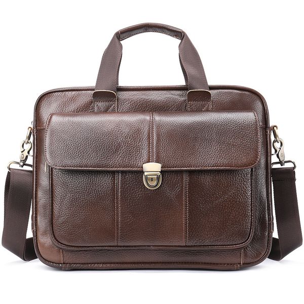 briefcases men's briefcase bag genuine leather lap14 business tote for document office portable shoulder s 315 230211
briefcases men's briefcase bag genuine leather lap14 business tote for document office portable shoulder s 315 230211