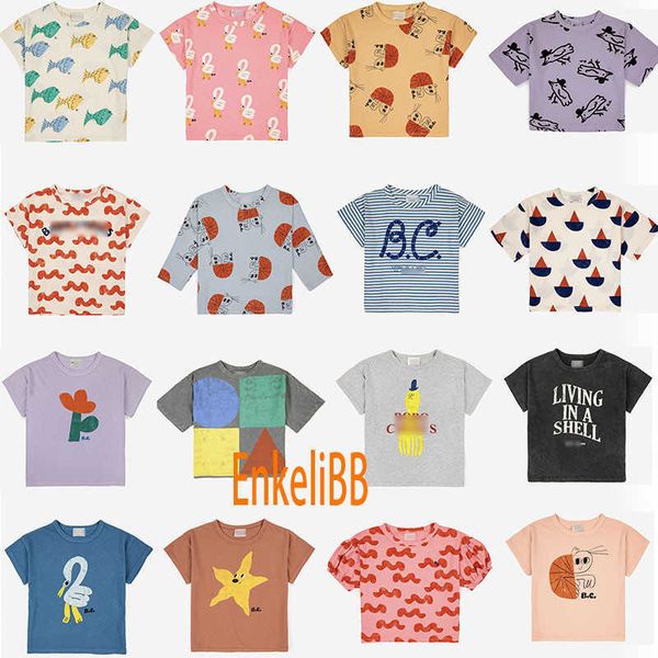 t-shirts enkelibb 2023 bc kids summer short sleeve t shirt toddler brand summer t-shirt 23ss girls boys designer clothes cotton tees t230209, Blue
t-shirts enkelibb 2023 bc kids summer short sleeve t shirt toddler brand summer t-shirt 23ss girls boys designer clothes cotton tees t230209, Blue
