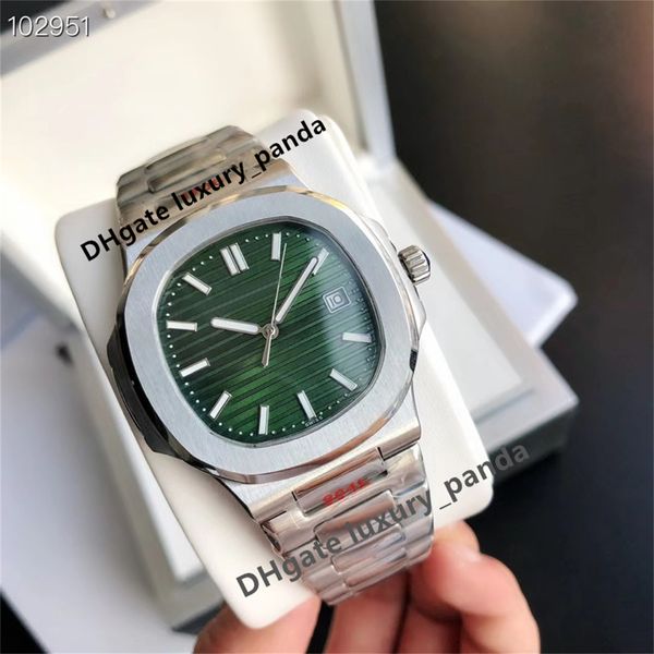 new 40mm watch 5711 7118 automatic mechanical men's and women's watches sup 316l sapphire 8215 movement luxury waterproof ceramic, Slivery;brown
new 40mm watch 5711 7118 automatic mechanical men's and women's watches sup 316l sapphire 8215 movement luxury waterproof ceramic, Slivery;brown