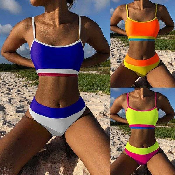 contrast color high waist trend swimsuit with shoulder straps womens split, White;black
contrast color high waist trend swimsuit with shoulder straps womens split, White;black