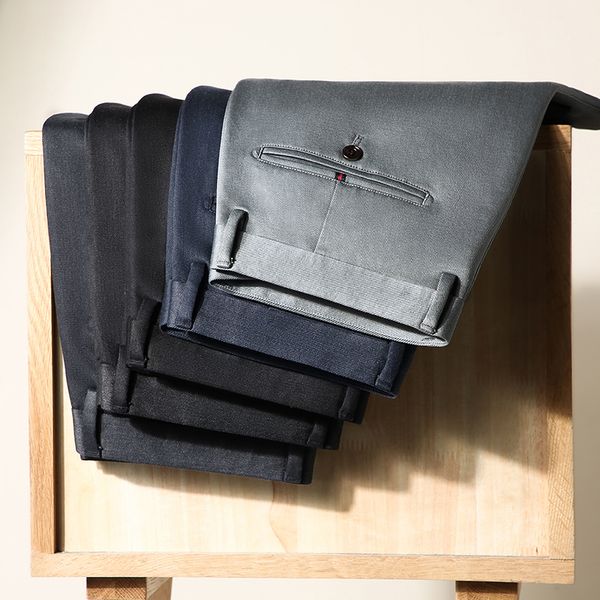 men's pants autumn winter thicken smart casual classic suit trousers men mid high waist straight loose dress plus size 40 42 230210, Black
men's pants autumn winter thicken smart casual classic suit trousers men mid high waist straight loose dress plus size 40 42 230210, Black