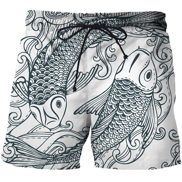 men's shorts fashionable 3d printed beach shorts ornamental carp swimming trunks swimwear men's running sports board 230211, White;black
men's shorts fashionable 3d printed beach shorts ornamental carp swimming trunks swimwear men's running sports board 230211, White;black