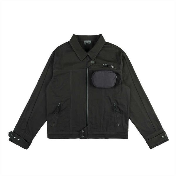 men's jackets dark grey autumn winter denim jacket coat men's women's multi pocket overalls coats streetwear zipper outcoat j, Black;brown
men's jackets dark grey autumn winter denim jacket coat men's women's multi pocket overalls coats streetwear zipper outcoat j, Black;brown