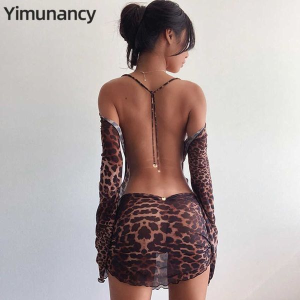 party dresses yimunancy leopard print backless dress women long sleeve mesh dress 2021 spring halter transparent club dress vestidos t230210, White;black
party dresses yimunancy leopard print backless dress women long sleeve mesh dress 2021 spring halter transparent club dress vestidos t230210, White;black
