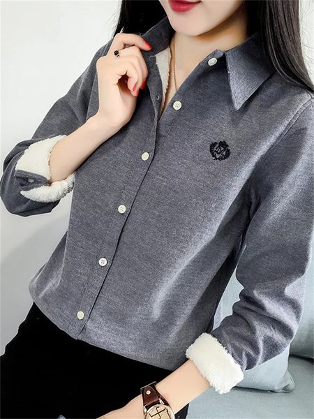 women's blouses shirts very thick women winter style blouses shirts lady casual long sleeve turn-down collar velvet blusas df3161 2302, White
women's blouses shirts very thick women winter style blouses shirts lady casual long sleeve turn-down collar velvet blusas df3161 2302, White