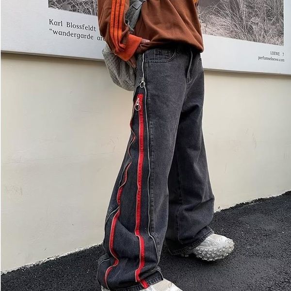 men's jeans 2023 hip hop men ribbon double zipper edge baggy pants harajuku streetwear wide leg loose harem denim trousers for man y2k, Blue
men's jeans 2023 hip hop men ribbon double zipper edge baggy pants harajuku streetwear wide leg loose harem denim trousers for man y2k, Blue