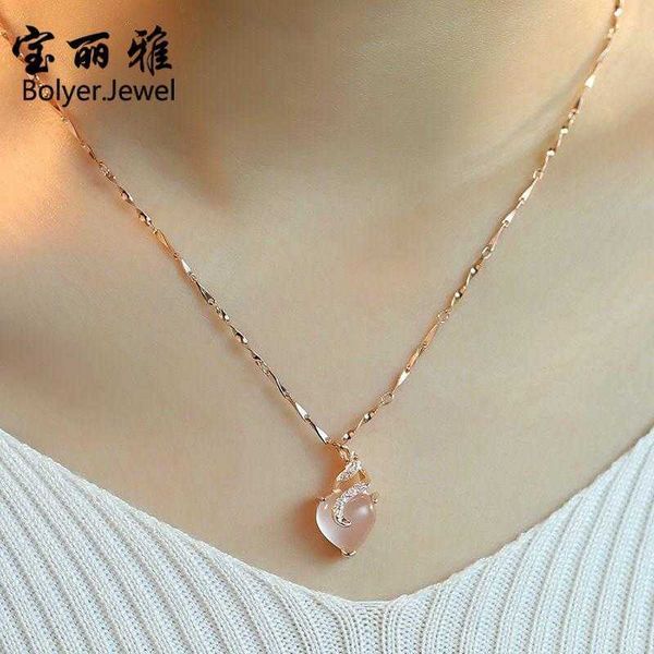 necklaces rose necklace women's color gold clavicle chain hibiscus stone pendant simple does not fade japanese and korean jewelry, Silver
necklaces rose necklace women's color gold clavicle chain hibiscus stone pendant simple does not fade japanese and korean jewelry, Silver