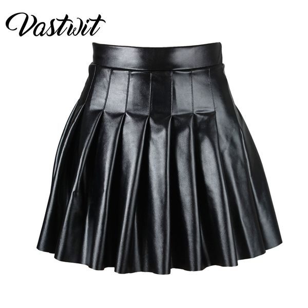skirts women high waist wet look pleated skirt y2k e girls punk gothic black latex a-line flared miniskirt solid rave party clubwear 230211
skirts women high waist wet look pleated skirt y2k e girls punk gothic black latex a-line flared miniskirt solid rave party clubwear 230211