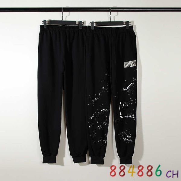 men's pants askyurself sweatpants men women 3d embossed ink splashing letter pants joggers soft sports ask trousers streetwear j230211, Black
men's pants askyurself sweatpants men women 3d embossed ink splashing letter pants joggers soft sports ask trousers streetwear j230211, Black