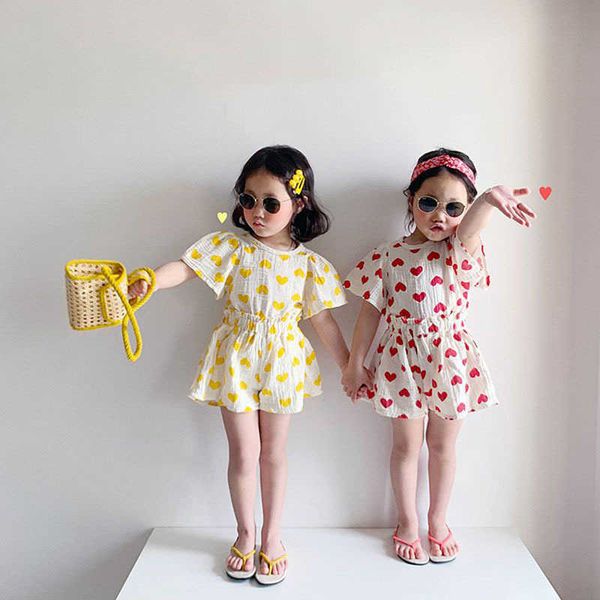 clothing sets korean children's wear summer girls' shorts love short sleeve twopiece suit children, White
clothing sets korean children's wear summer girls' shorts love short sleeve twopiece suit children, White