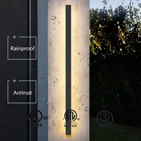 

outdoor wall lamps waterproof lamp led long ip65 aluminum light garden villa porch sconce 110v 220v luminaireoutdoor