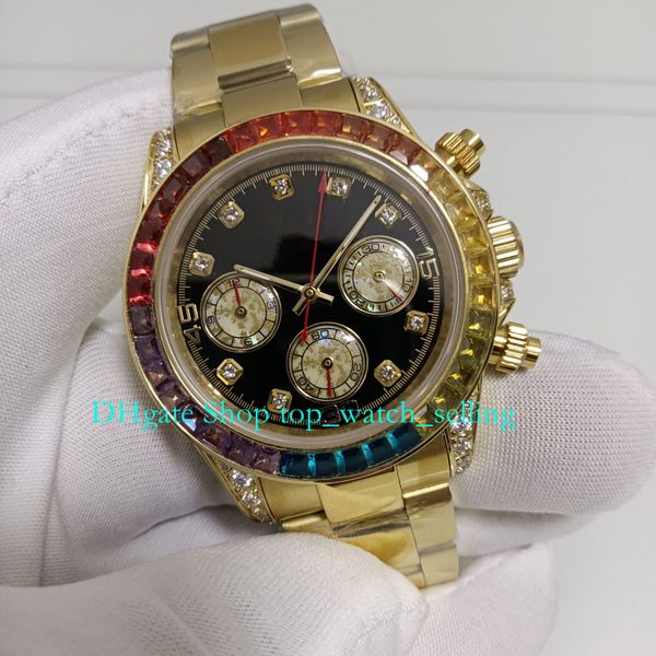 3 model chronograph watches with box for mens 40mm auto yellow gold black dial diamonds men bracelet quartz sport chrono men's watch, Slivery;golden
3 model chronograph watches with box for mens 40mm auto yellow gold black dial diamonds men bracelet quartz sport chrono men's watch, Slivery;golden