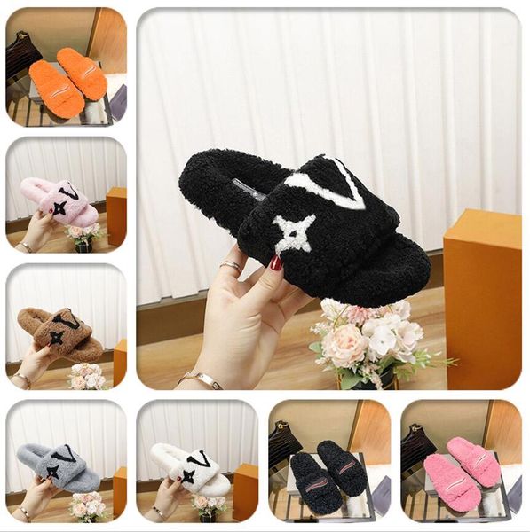 with box 2022 luxury slide designer slippers stylish women wool sandals warm comfort fur woman slipper shoes autumn winter plush slides s zf, Black
with box 2022 luxury slide designer slippers stylish women wool sandals warm comfort fur woman slipper shoes autumn winter plush slides s zf, Black