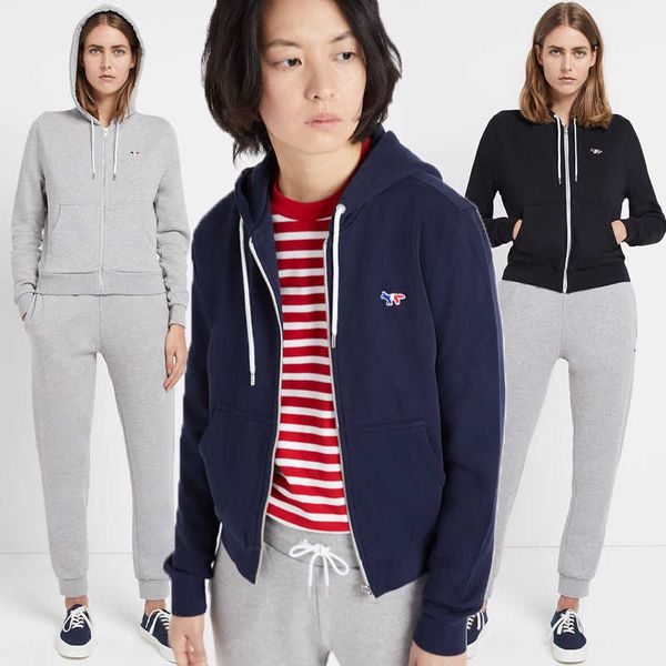 maison kitsune designer sweatshirt embroidered hooded sweaterpure cotton zipper cardigan small coat, Black
maison kitsune designer sweatshirt embroidered hooded sweaterpure cotton zipper cardigan small coat, Black