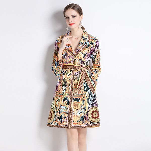 luxury fashion baroque print trench coats 2023 women long sleeve single-breasted designer windbreaker spring autumn winter casual vacation l, Tan;black
luxury fashion baroque print trench coats 2023 women long sleeve single-breasted designer windbreaker spring autumn winter casual vacation l, Tan;black