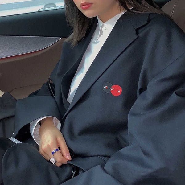 women's suits blazers early spring b mastercard embroidered black men's and women's casual suit jacket 57rg, White;black
women's suits blazers early spring b mastercard embroidered black men's and women's casual suit jacket 57rg, White;black