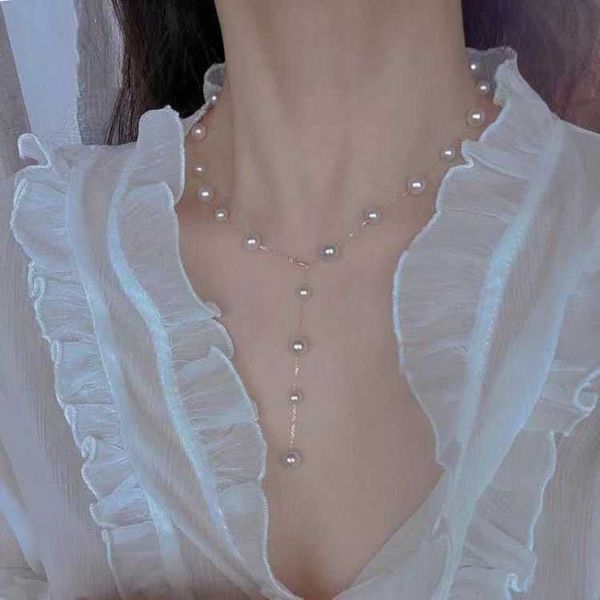 pendant necklaces all-star pearl necklace 2022 new summer colorless long collar women's advanced extended neck chain, Silver
pendant necklaces all-star pearl necklace 2022 new summer colorless long collar women's advanced extended neck chain, Silver