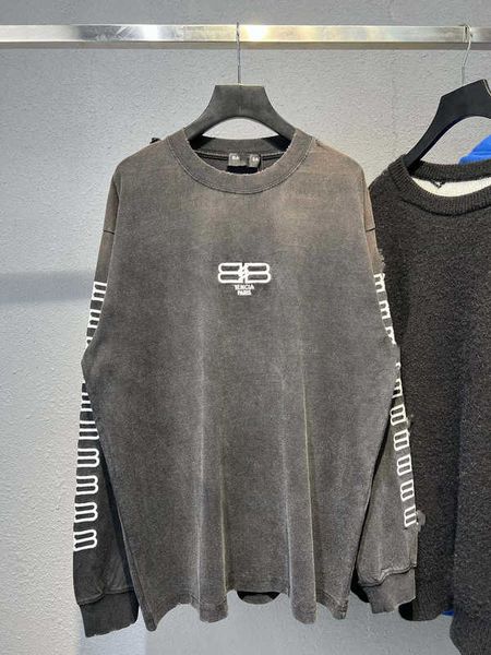 men's hoodies sweatshirts b's sleeve bb embroidery damaged worn washed and men's women's os loose long t-shirt nocn, Black
men's hoodies sweatshirts b's sleeve bb embroidery damaged worn washed and men's women's os loose long t-shirt nocn, Black