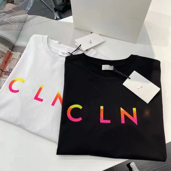 new high-quality designer t-shirt and polo men's and women's couples simple print casual slim short sleeves, White;black
new high-quality designer t-shirt and polo men's and women's couples simple print casual slim short sleeves, White;black