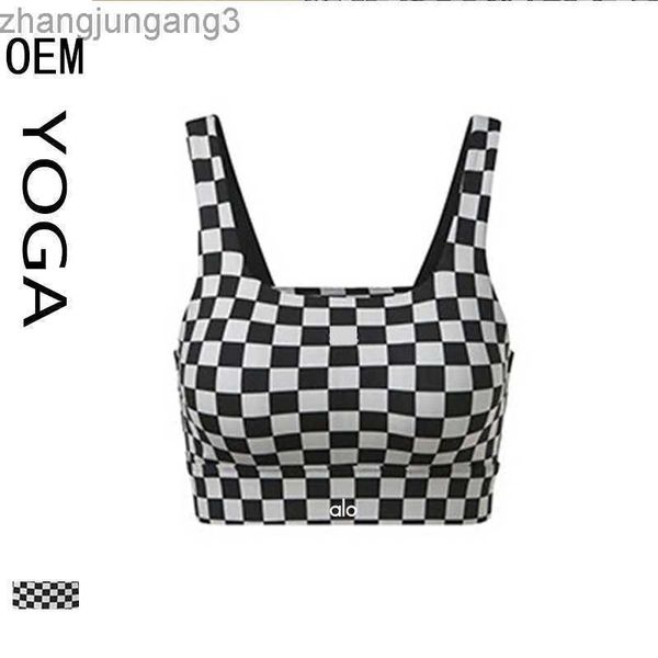 alos yoga underwear women's checkerboard sports vest shock absorption gathered running yoga back bra, Red;black
alos yoga underwear women's checkerboard sports vest shock absorption gathered running yoga back bra, Red;black