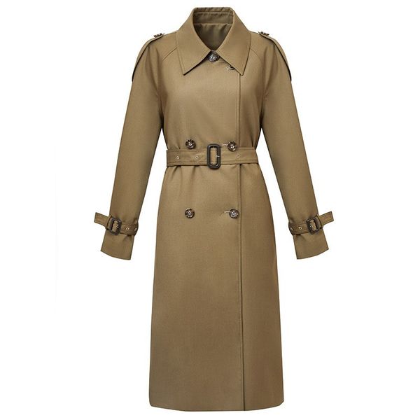 new classic womens trench coats fashion england middle long trenchs coat design double breasted trench coat/cotton fabric khaki brand jazzea, Tan;black
new classic womens trench coats fashion england middle long trenchs coat design double breasted trench coat/cotton fabric khaki brand jazzea, Tan;black