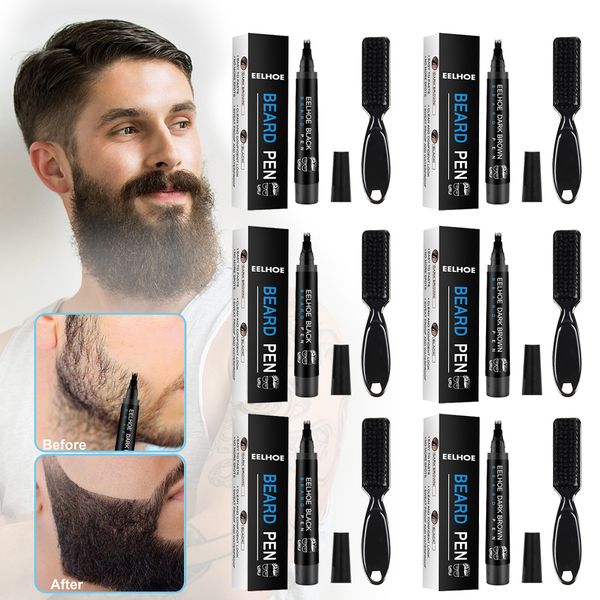 hair brushes beard filling pen four prong filler cil with brush waterproof male repair thickening powder shaping coloring 230211, Silver
hair brushes beard filling pen four prong filler cil with brush waterproof male repair thickening powder shaping coloring 230211, Silver