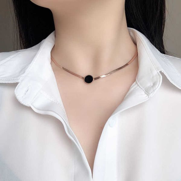 pendant necklaces japanese and korean versatile personality necklace women's clavicle neck chain 0 steel fade not allergic flat snake c, Silver
pendant necklaces japanese and korean versatile personality necklace women's clavicle neck chain 0 steel fade not allergic flat snake c, Silver