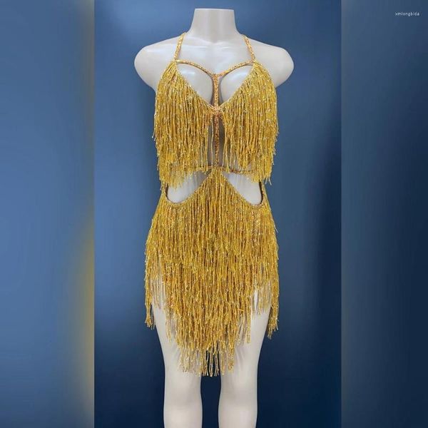 stage wear gold fringes dance costume party outfit tassel bodysuit evening birthday show gogo performance dress, Black;red
stage wear gold fringes dance costume party outfit tassel bodysuit evening birthday show gogo performance dress, Black;red