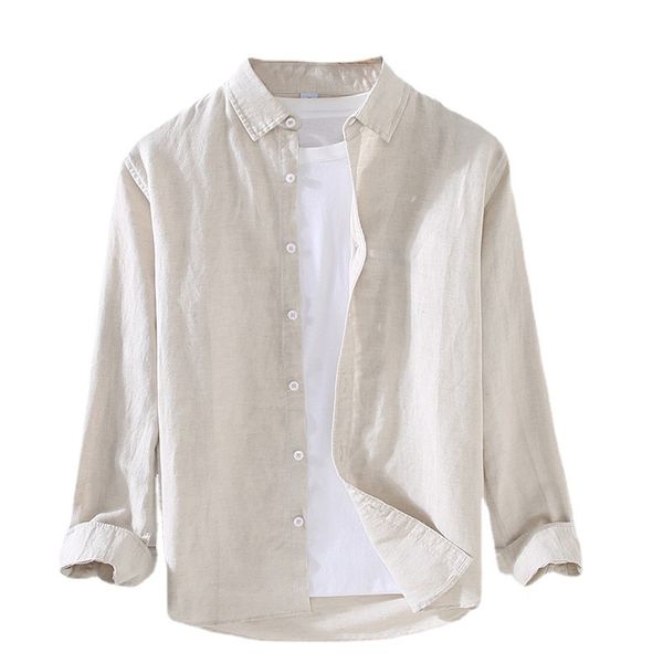 designer autumn streetwear shirt men linen shirt t-shirt solid cotton linen long sleeve button down shirts, White;black
designer autumn streetwear shirt men linen shirt t-shirt solid cotton linen long sleeve button down shirts, White;black