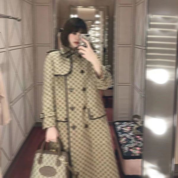 autumn womens trench coats designer luxury women windbreaker body letter print jacket loose belt coat female casual long trenchs coat a6538, Tan;black
autumn womens trench coats designer luxury women windbreaker body letter print jacket loose belt coat female casual long trenchs coat a6538, Tan;black
