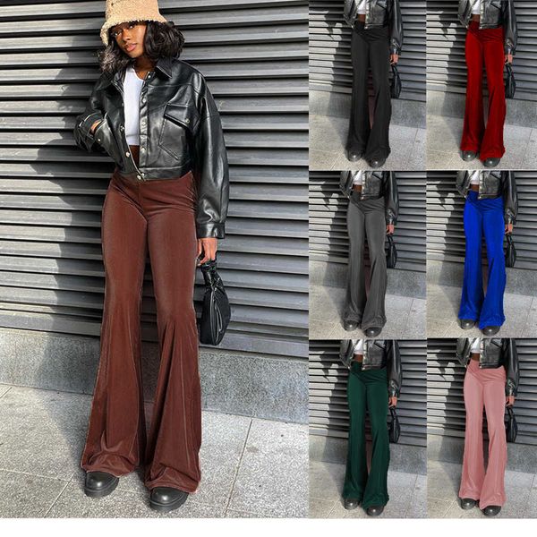 women's pants capris autumn new 2023 pure color velvet rubber band high waist thin casual micro flared trousers women's fashion pa, Black;white
women's pants capris autumn new 2023 pure color velvet rubber band high waist thin casual micro flared trousers women's fashion pa, Black;white