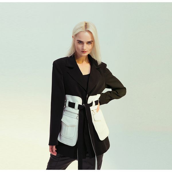 y036 womens suits blazers women spring and autumn slim blazer single-breasted designer suit retro nostalgic black spelling white denim jakce, White;black
y036 womens suits blazers women spring and autumn slim blazer single-breasted designer suit retro nostalgic black spelling white denim jakce, White;black